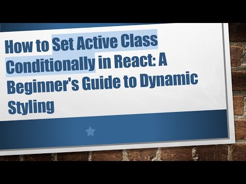 How to Set