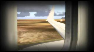 Singapore Airlines 737-700 Taxi Takeoff Cape Town Intl Thunderstorm