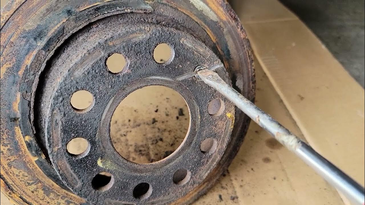 How to Quickly Remove a Stripped Brake Rotor Screw, my technique YouTube