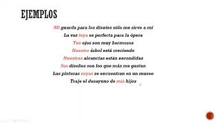 El adjetivo posesivo