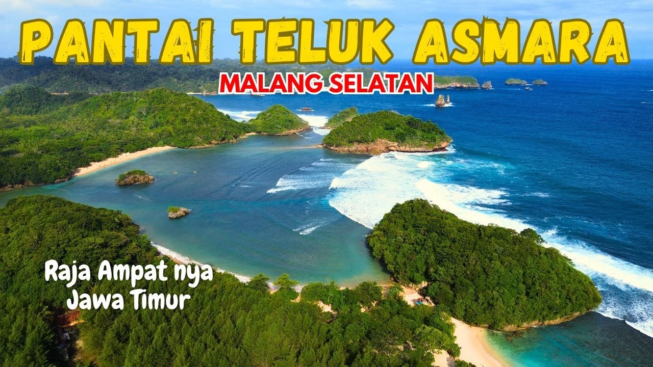 PANTAI TELUK ASMARA Malang // Wajib Kesini, Raja Ampatnya Jawa Timur