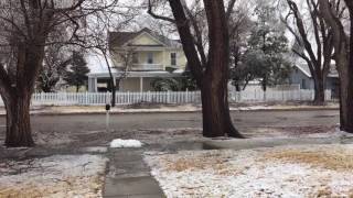 Raining ice in Guymon, Jan. 16, 2017