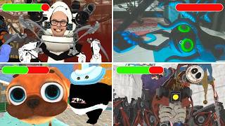 Dark Pals The 1st Floor All Main Bosses vs Poppy Playtime Chapter 1, 2, 3, 4, 5, 6 With Healthbar 4K