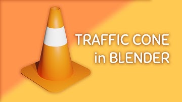 TRAFFIC CONE in BLENDER Full Tutorial - 3D Creation