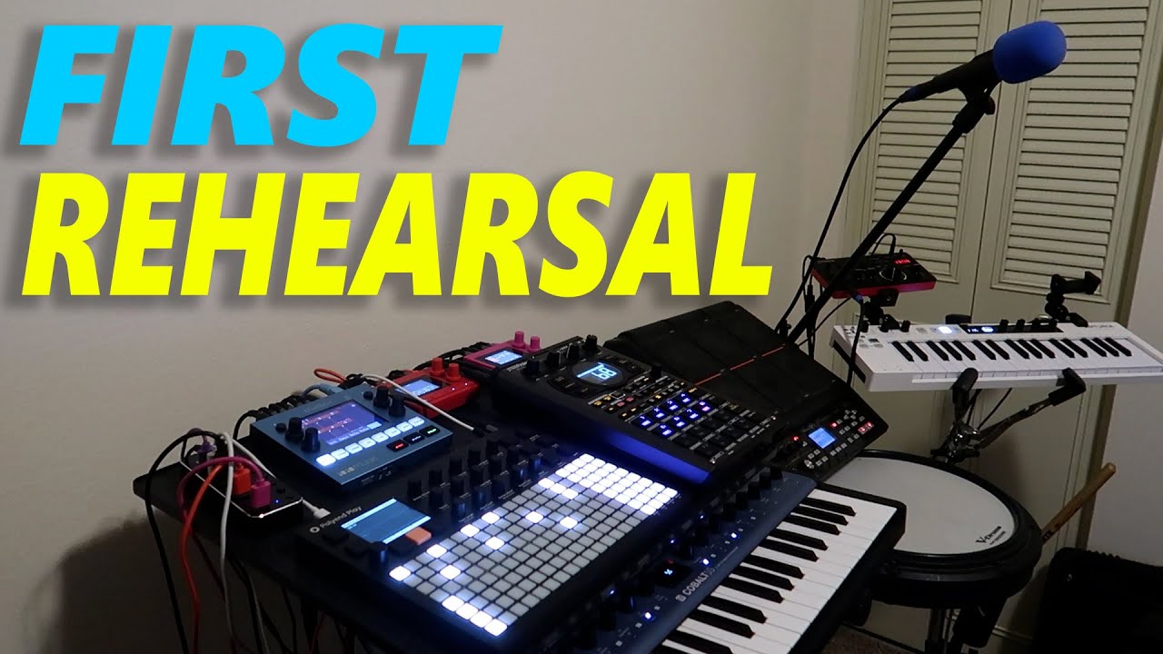 Musician Rig Box First Rehearsal with my Live Electronic Music Rig - YouTube