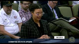 Micalah Spenrath Testifying on HB 2618