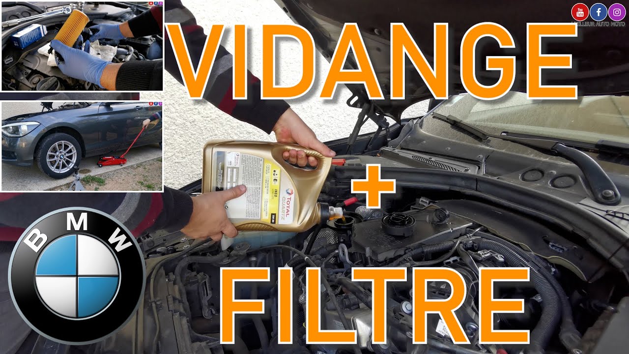 BMW : Vidange sur F20, F21, F30, X1 etc... N47. #vam #tuto #moteur #