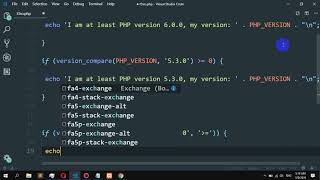 How to compare the PHP version Wealth