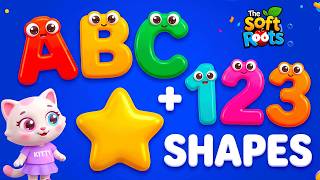 Preschool Learning activities for 3 year olds at home | Learn ABC Phonics Shapes Numbers Colors 🌈 screenshot 3