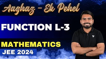 Function | SPP Sir | Mathematics | Aaghaz Ek Pehel | JEE 2024 | Kota Pulse By Unacademy
