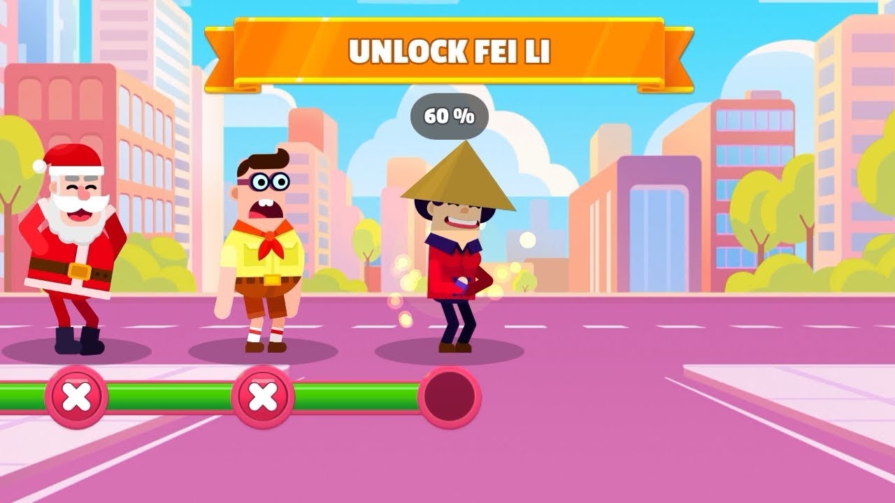 Bowmaster king game video 3d game video !! Cartoon game video !! 3d game 