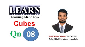 Cubes Question 08 || Placement Specific Questions (Link for more topics in description)