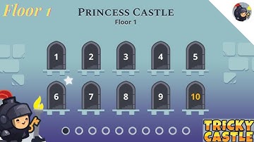 Tricky Castle (Princess Castle) | Floor 1 | Levels 1 - 10 ~ GamePlay Walkthrough (Mobile)