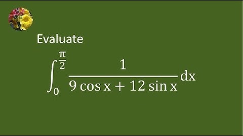 Solving definite integrals  using tangent half-angle (Weierstrass) substitution (DRP-79)