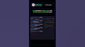 Learn wc command in Linux #wordcount #linux #nonightgams #wc #linuxshorts #linuxtutorial #ctf #short