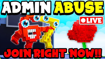 🔴LIVE - ADMIN ABUSE in Plants Vs Brainrots Roblox (JOIN FAST)