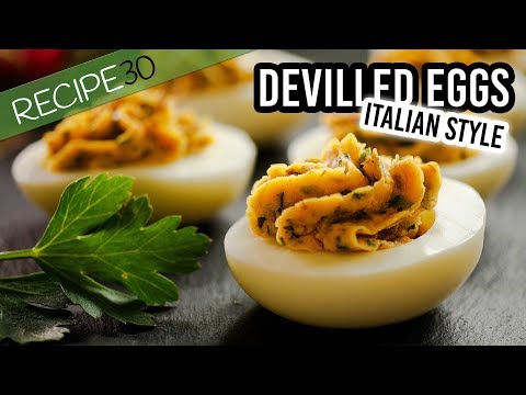Deviled eggs Italian Style easy to make