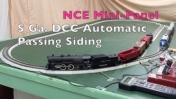 813 S Ga. DCC Automatic Passing Siding Controls 2 Trains on 1 Track, Using NCE Mini-Panel