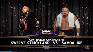 Swerve vs Samoa Joe AEW championship