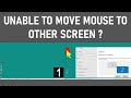 Dual Screens Not Able To Move Mouse To Second Screen | Windows 10 | Easy Fix STEP BY STEP TUTORIAL