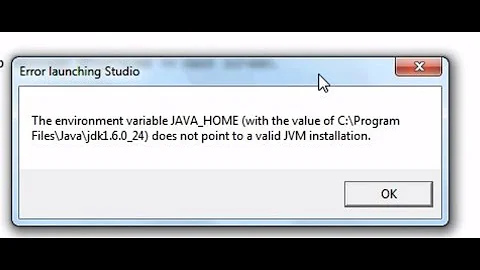 How to fix "The environment variable JAVA_HOME does not point to a valid JVM installation." easily.