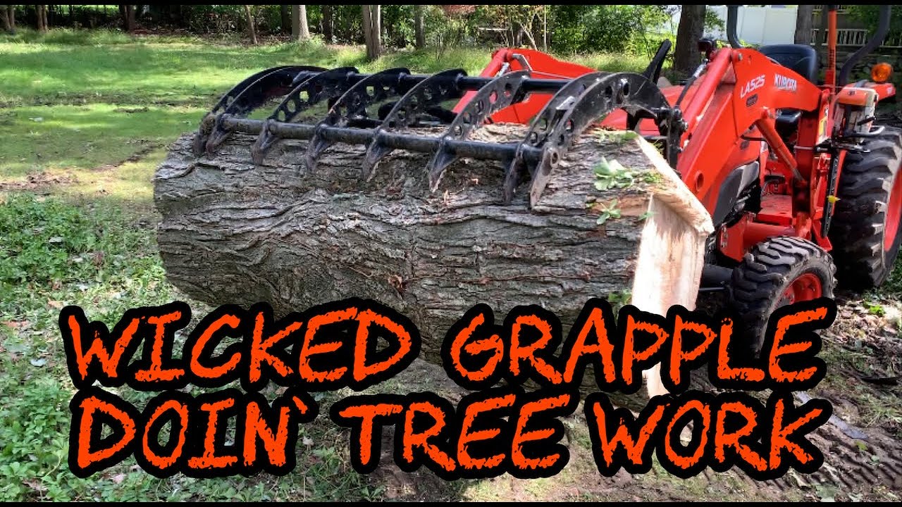 147 Everything Attachments Wicked Grapple Doin' Tree Work!!! YouTube