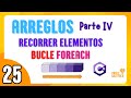 🟣 CLASE 25 - ARREGLOS: RECORRER ELEMENTOS CON BUCLE FOREACH