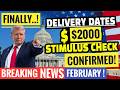 🎉$2000 Stimulus Checks💰ARRIVING Immediately if?🔥+FEB Social Security FEB Pay📈 SSI,SSDI?✅