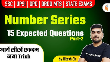 11:00 PM - Railway | SSC | UPSI | Reasoning by Hitesh Mishra | Number Series