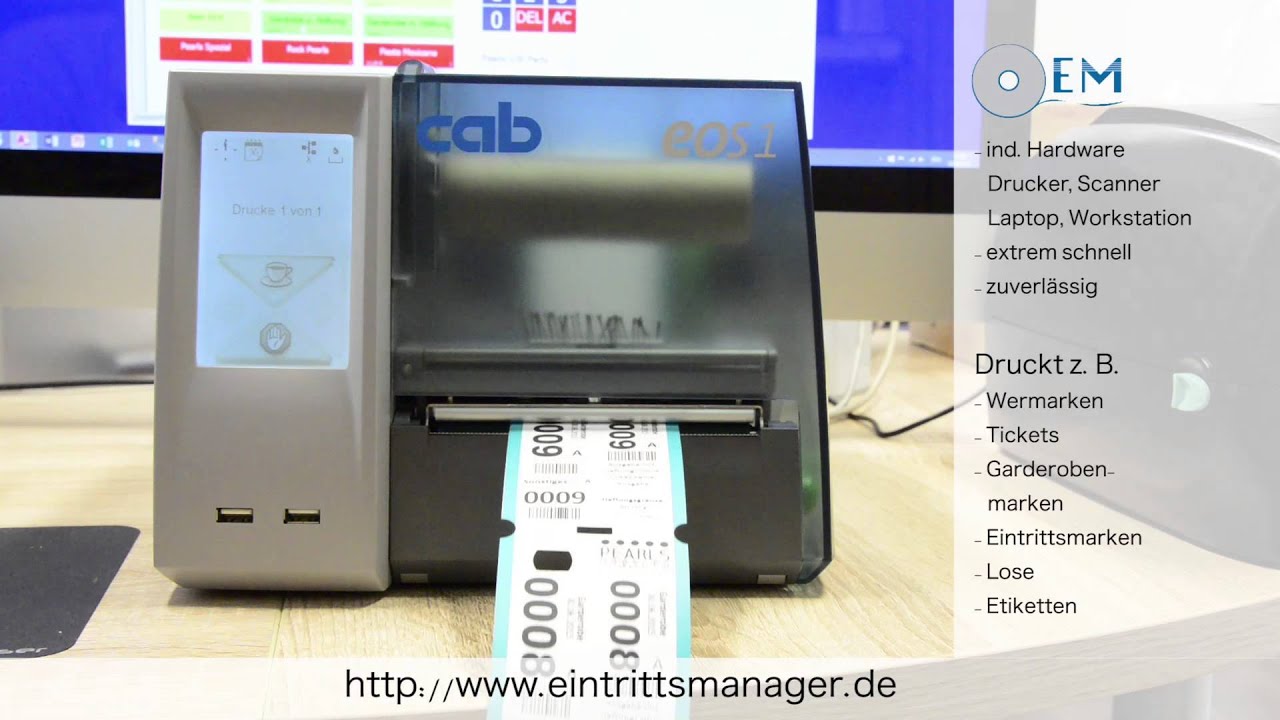 Eintrittsmanager - Garderobenkasse, Eintrittskasse, Wertmarkenkasse