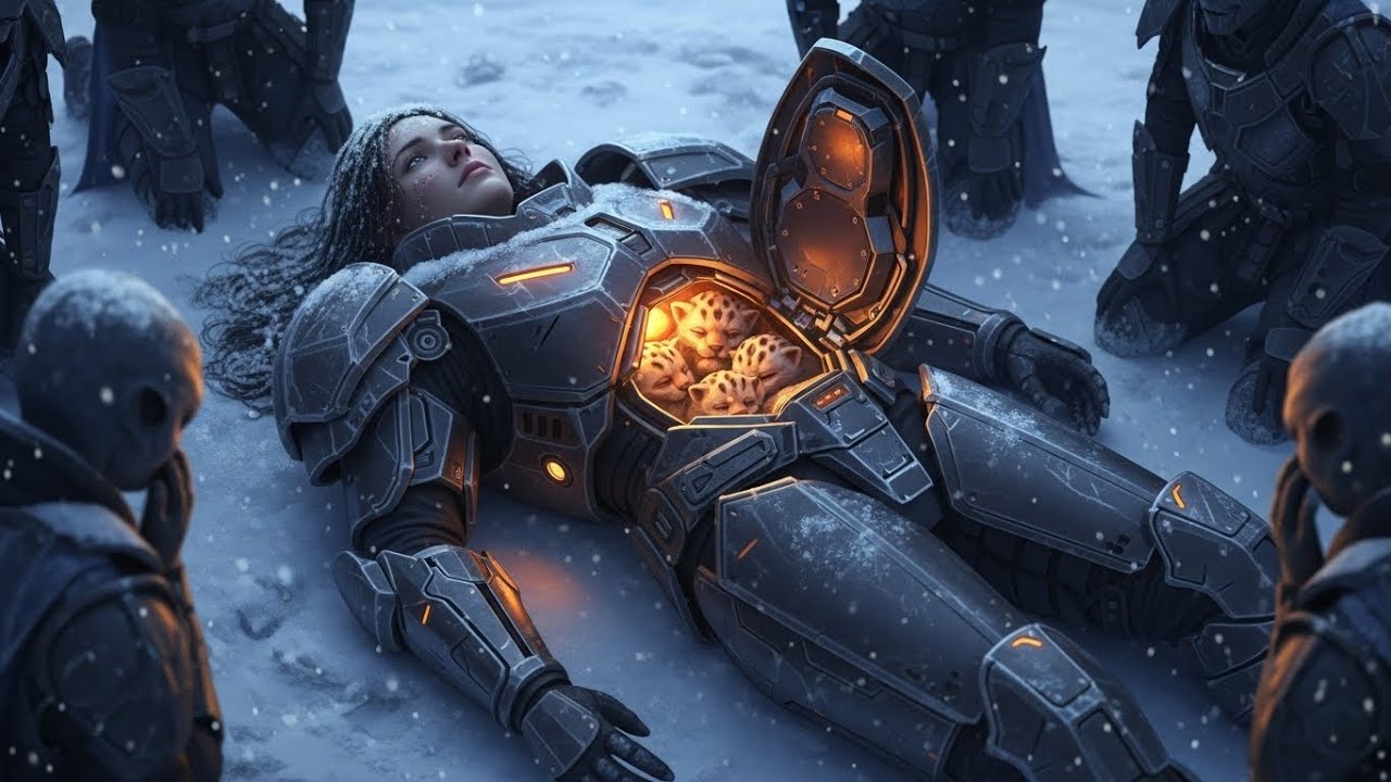 The Search Party Discovered Her Half-Frozen — And the Cubs Warm Beneath Her Armor