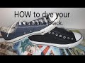 How to dye you converse black