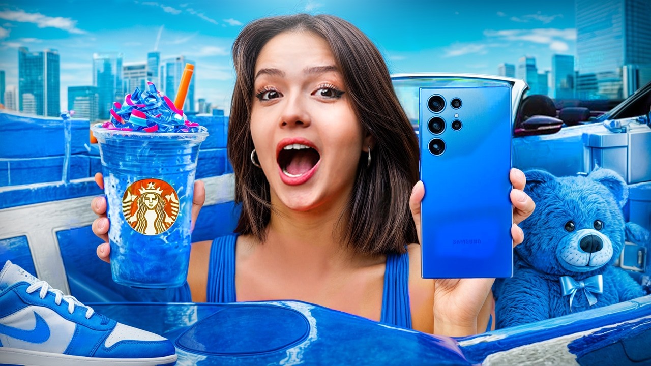 24 SAAT TEK RENK ALIŞVERİŞ CHALLANGE !? Feride Özdinç | Sıla Dündar