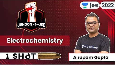 JEE 2022: Electrochemistry | JUNOON-e-JEE | Unacademy JEE | JEE Chemistry | Anupam Gupta