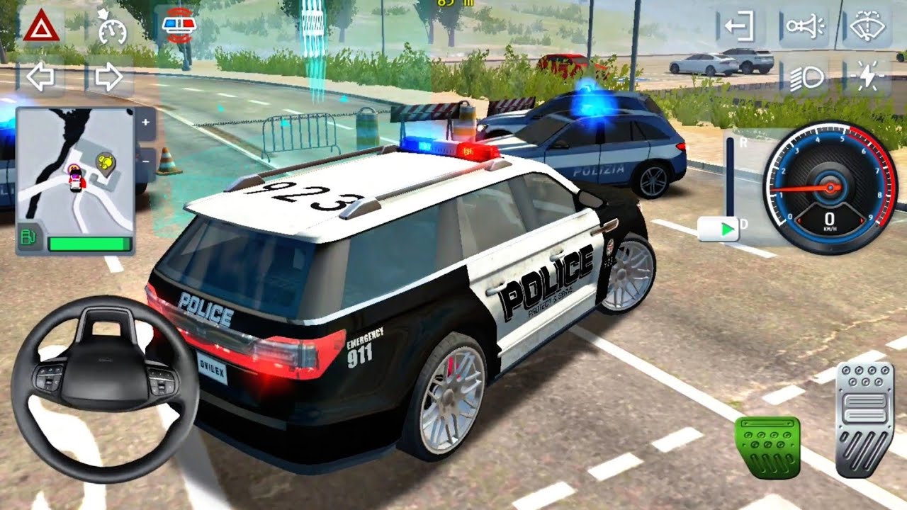 US Police Lincoln Navigator Petroling Drive In City 3D : Police Simulator 2025 : Android Gameplay
