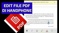 Cara edit file PDF di Hp - Durasi: 6.56. 