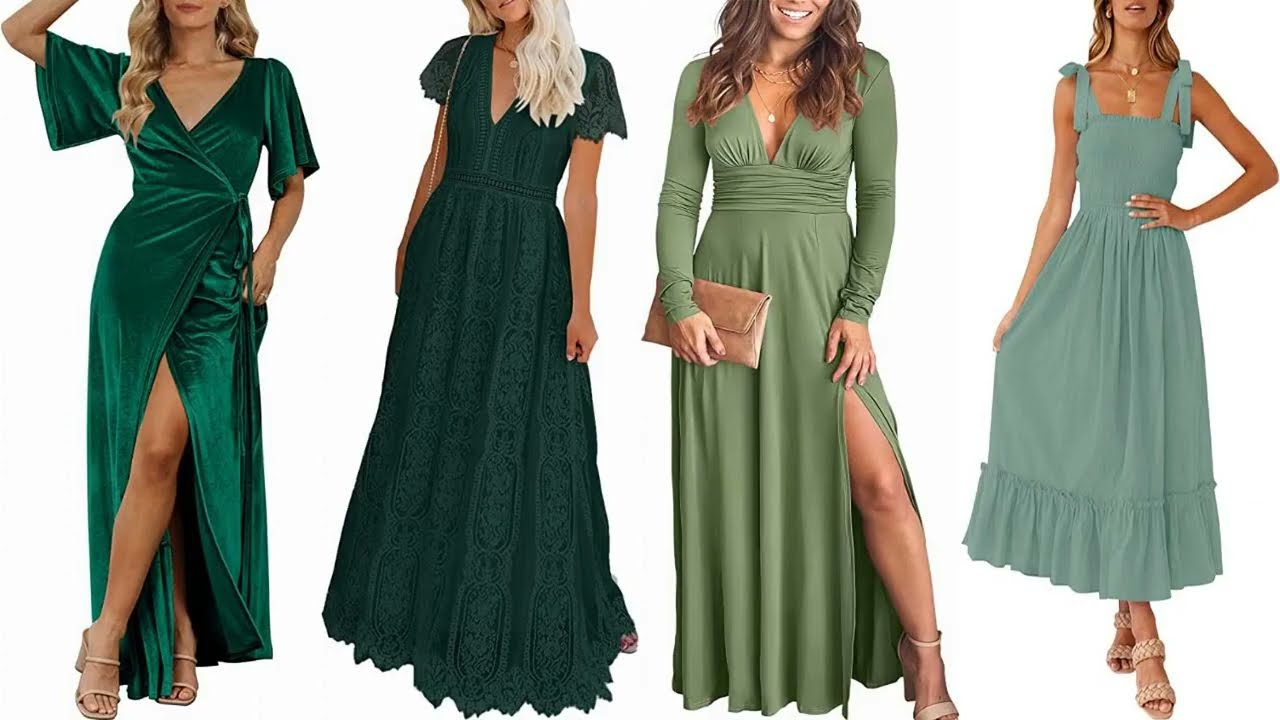 Top 10 For dark green maxi dress with sleeves Ideas 2023
