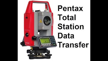 Pentax Total Station Data Transfer R1505N | Quick & Easy way