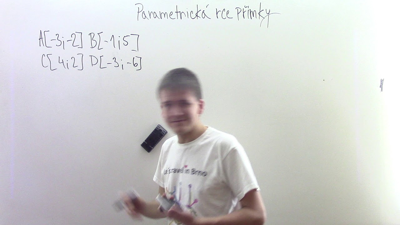 Parametrická rovnice přímky - průsečík