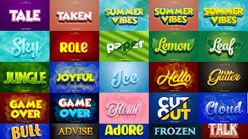 2023 3D Text Effect Ultimate Bundle  Photoshop Tutorial