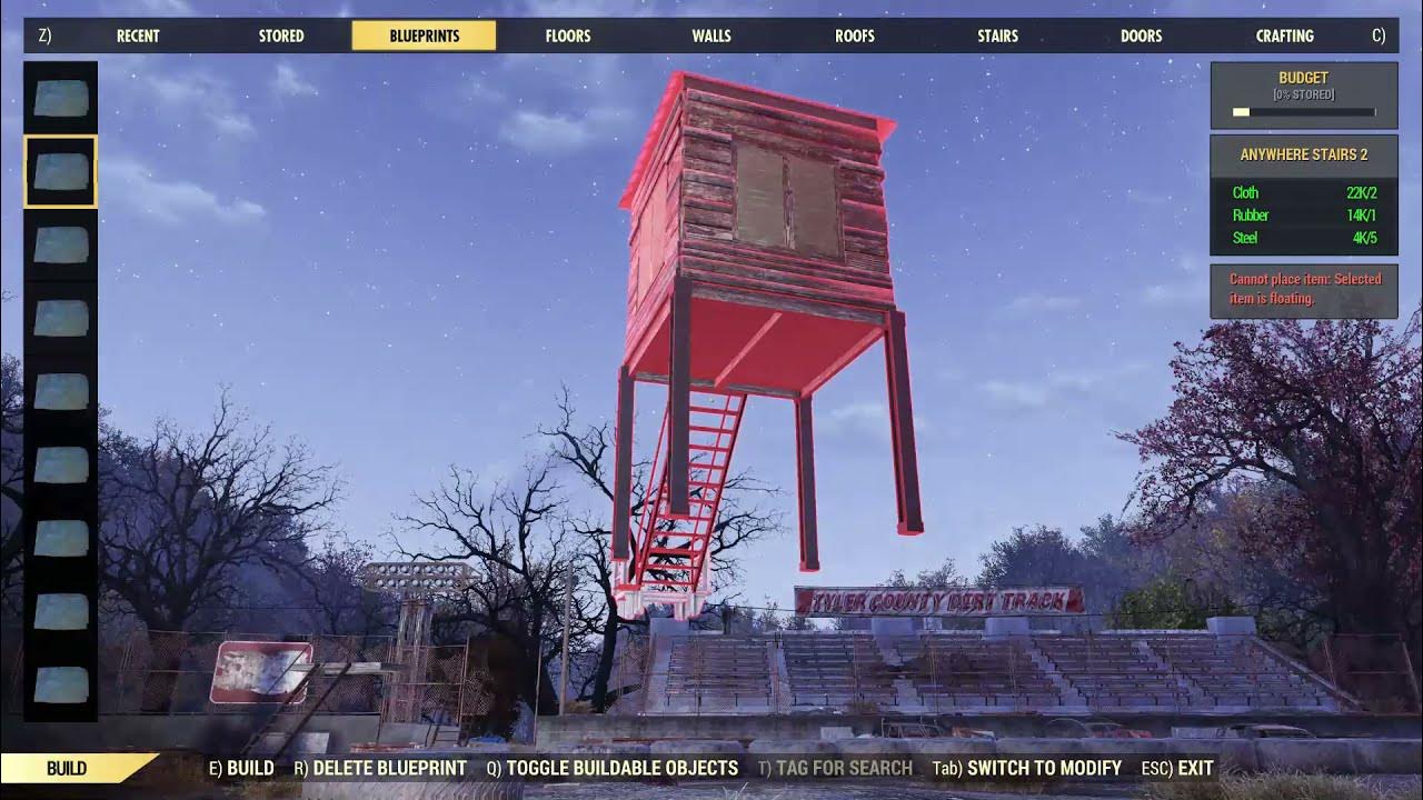 Fallout 76 Stairs (Almost) Anywhere Without Foundations YouTube