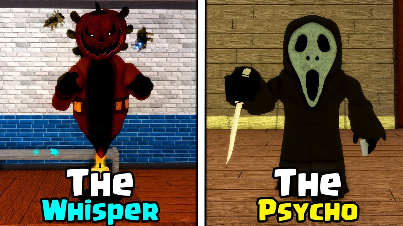 NEW The Whisper & The Psycho Skins in PIGGY! 😱🎃 - YouTube