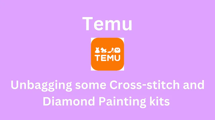 Unbagging a few Temu craft kits (1 of 2)