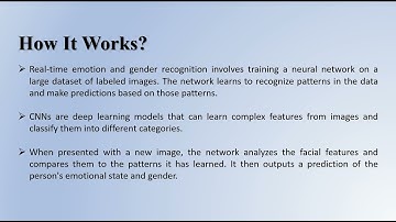 Real Time Emotion Recognition and Gender Classification