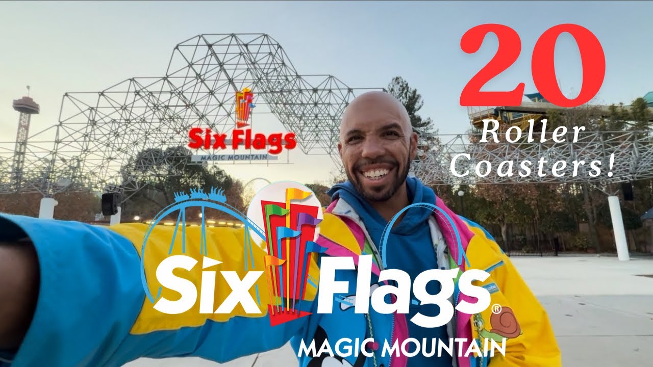 SIX FLAGS MAGIC MOUNTAIN - Most Coasters in the WORLD! VLOG Day 1! 