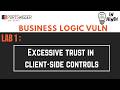 Business Logic Vuln. Lab 1 | Excessive Trust in Client-Side Controls  |  PortSwigger | In Hindi