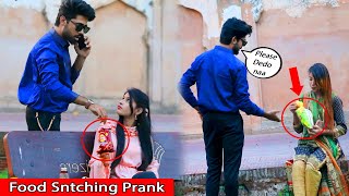 Food snatching Prank on Cute Girl's Part 8 | BY AJ-Ahsan|