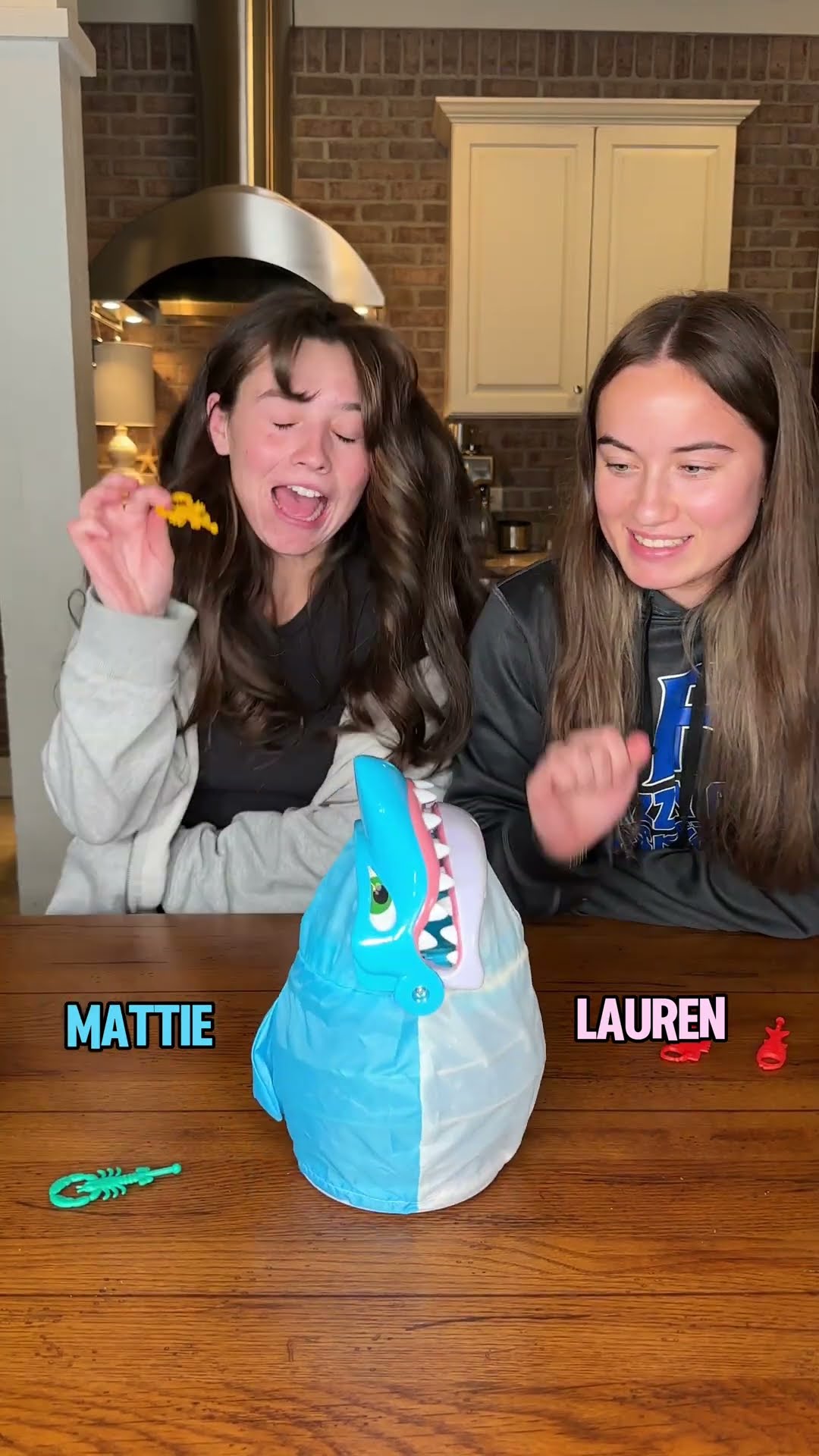 Shark Bite Challenge!!! FAST! #fungame #familygamenight