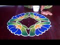 Beautiful flower rangoli  simple rangoli designs  colourful kolangal saisparkrangolies