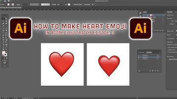 How to make the heart emoji in ADOBE ILLUSTRATOR; Episode 3